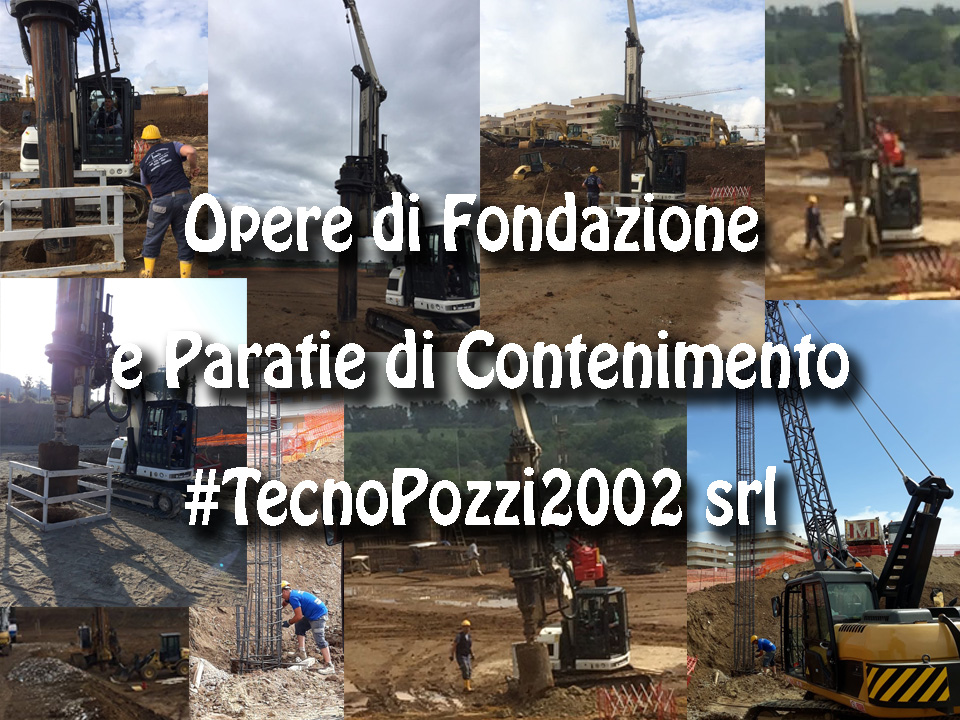 opere di fondazione pareti di recinsione immissione di gabbie di ferro